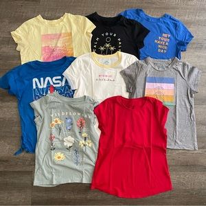 🔴Girl Shirts Bundle M 10/12